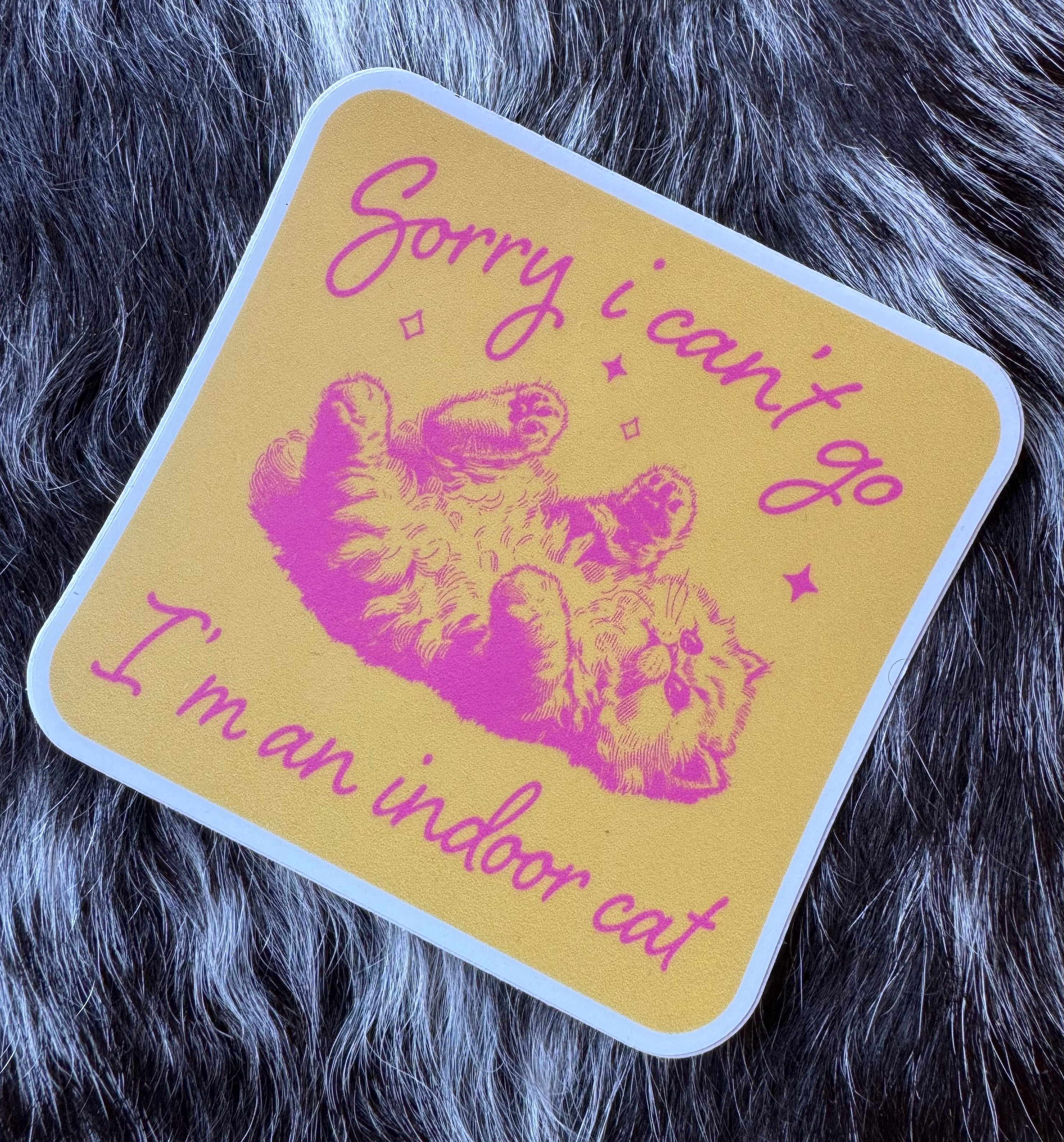 Indoor Cat Sticker
