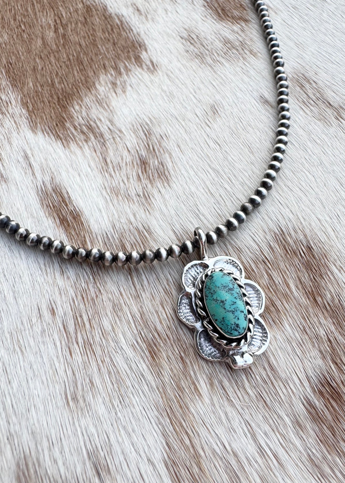 Turquoise Flower Pendent