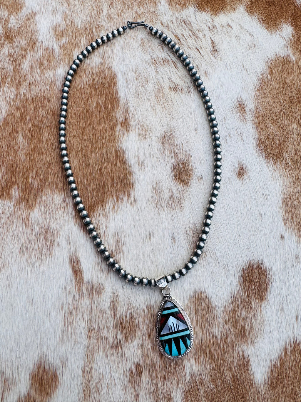 Teardrop Inlay Pendant