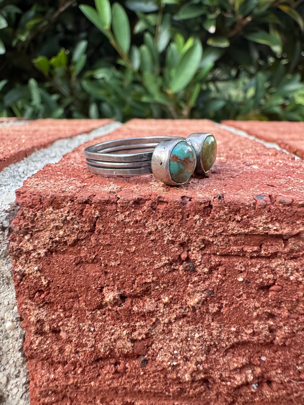 Two Stone Turquoise Ring