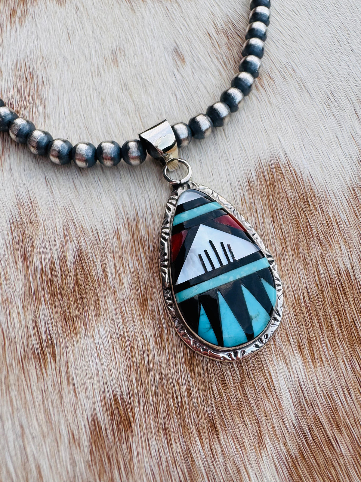 Teardrop Inlay Pendant