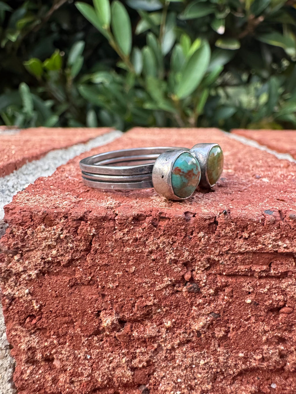 Two Stone Turquoise Ring