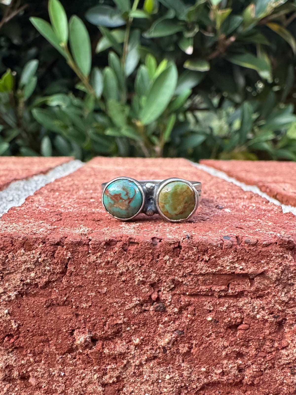 Two Stone Turquoise Ring
