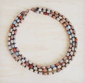 Aqua Terra And Cooper Layered Necklace
