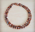 Earth Regalite And Copper Layered Necklace