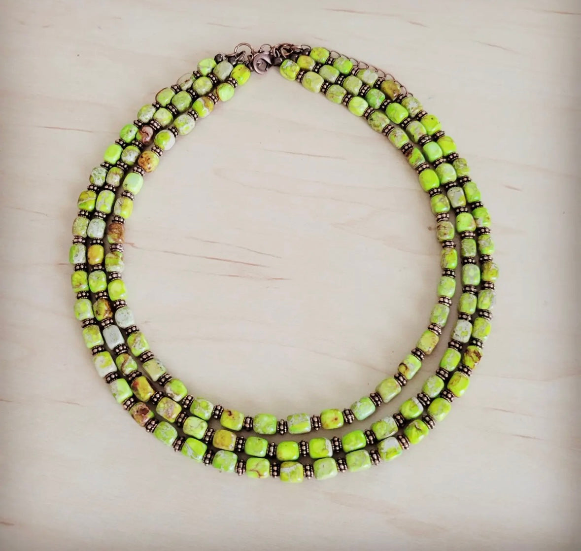 Lime Regalite Layered Necklace