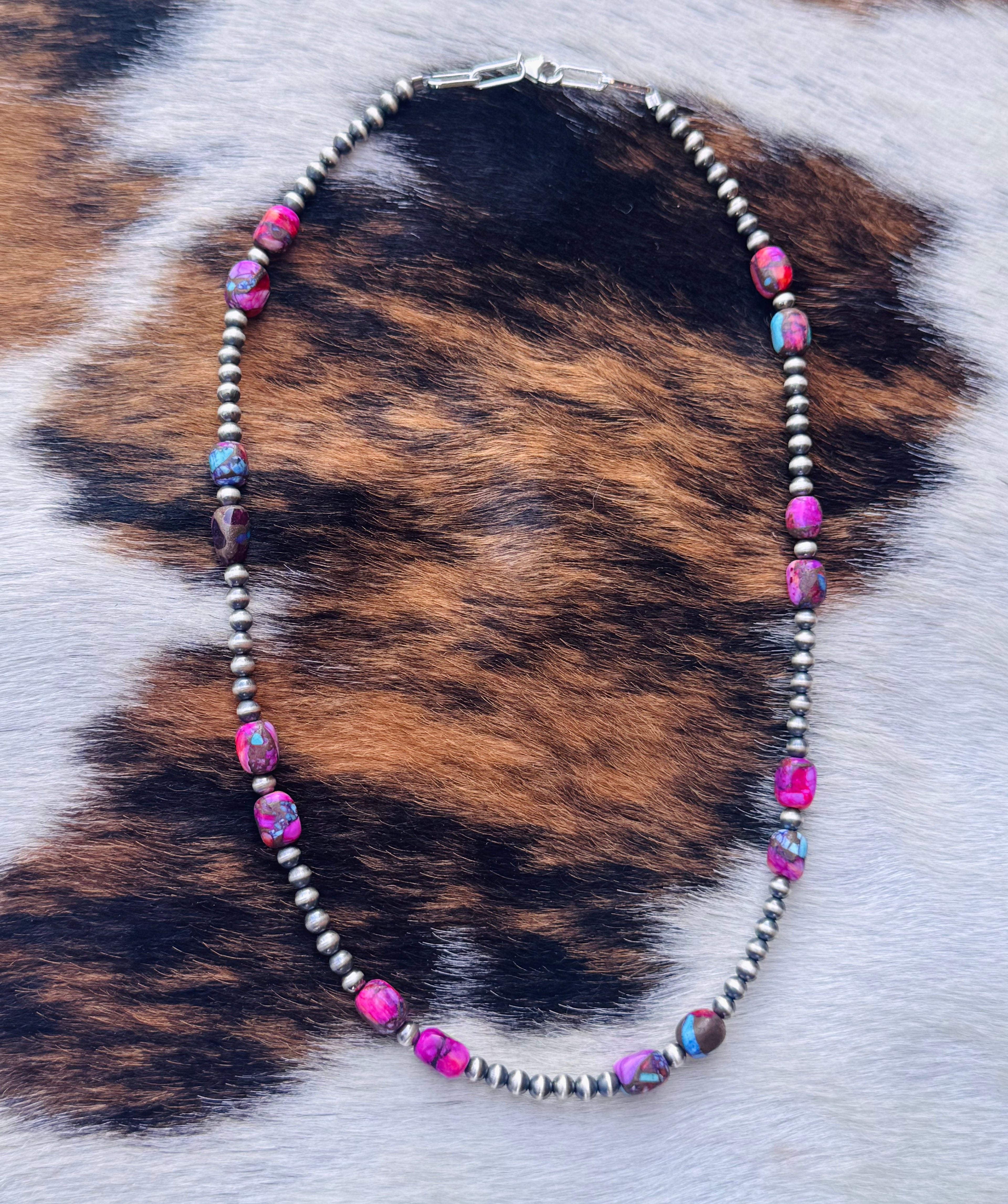 Chunky Pink Dahalia Necklace
