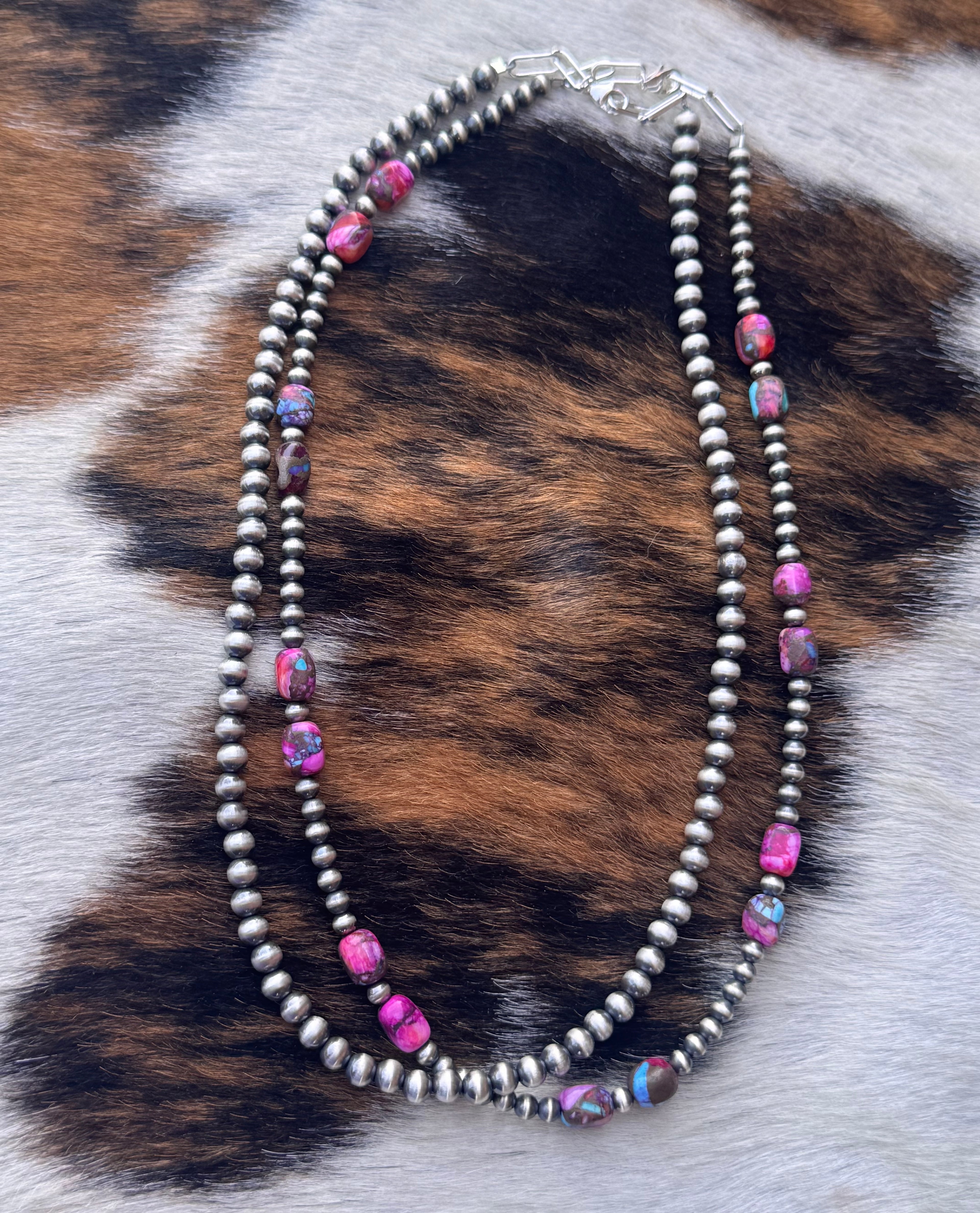 Chunky Pink Dahalia Necklace
