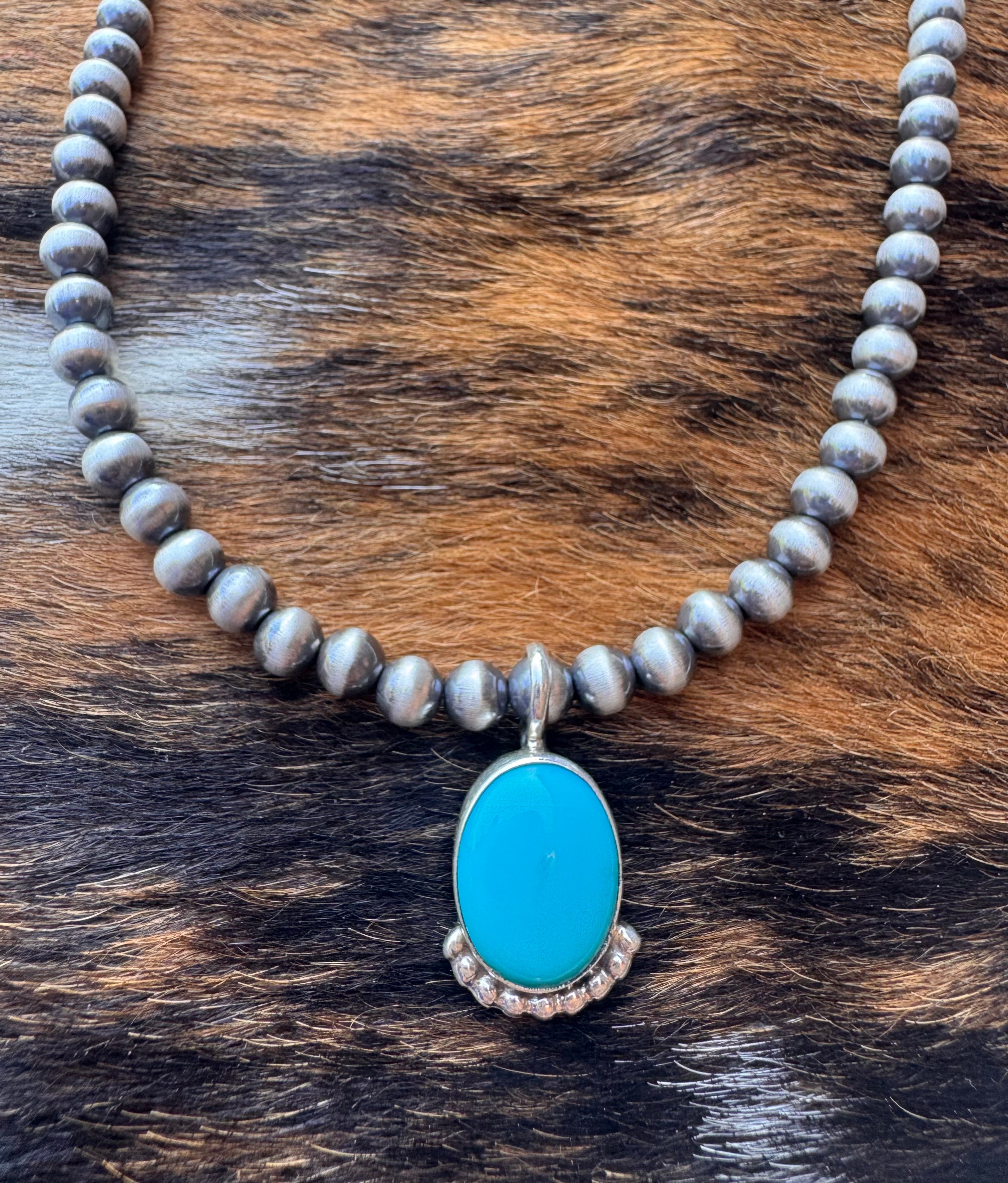 Turquoise Oval Pendent