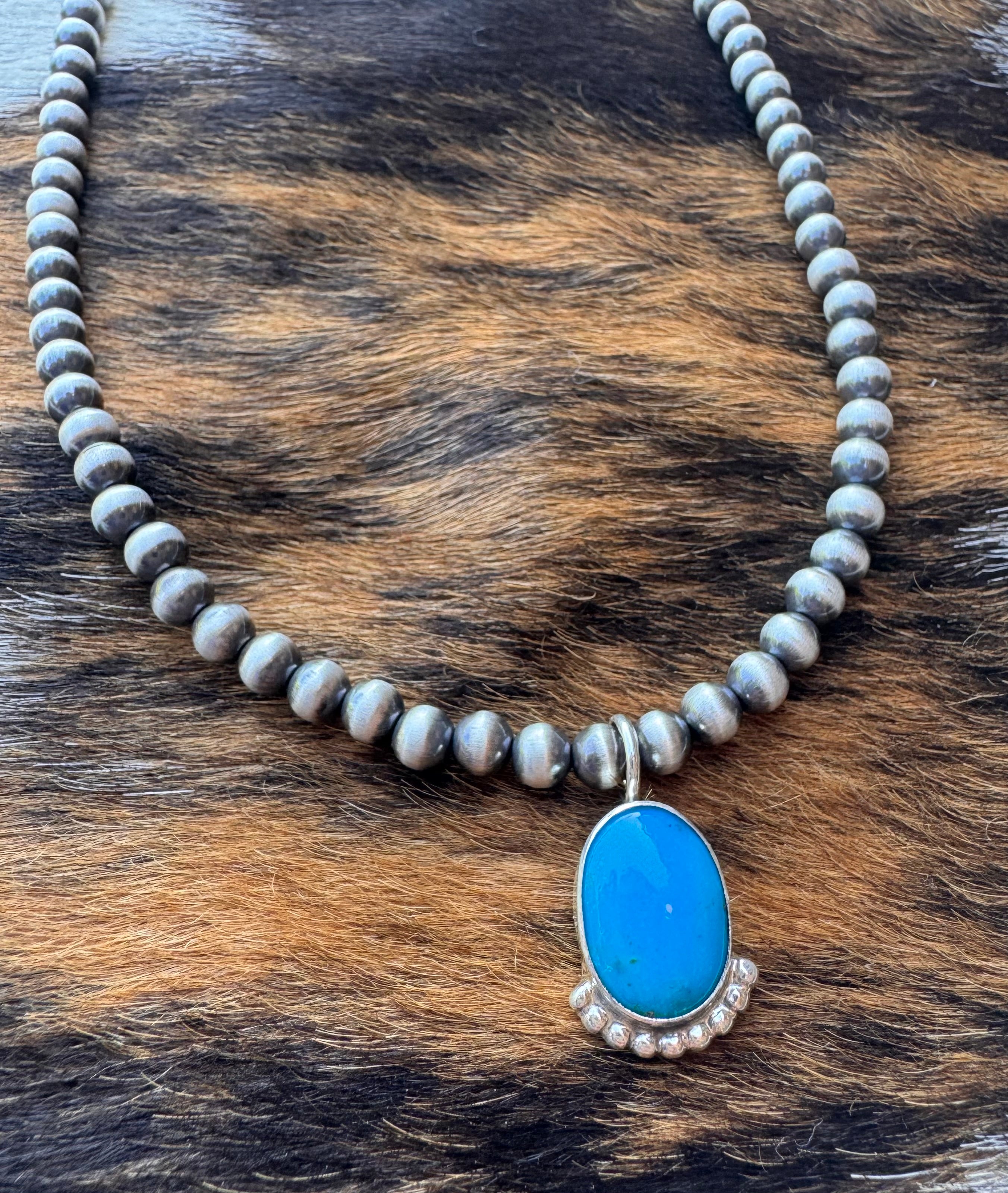 Turquoise Oval Pendent