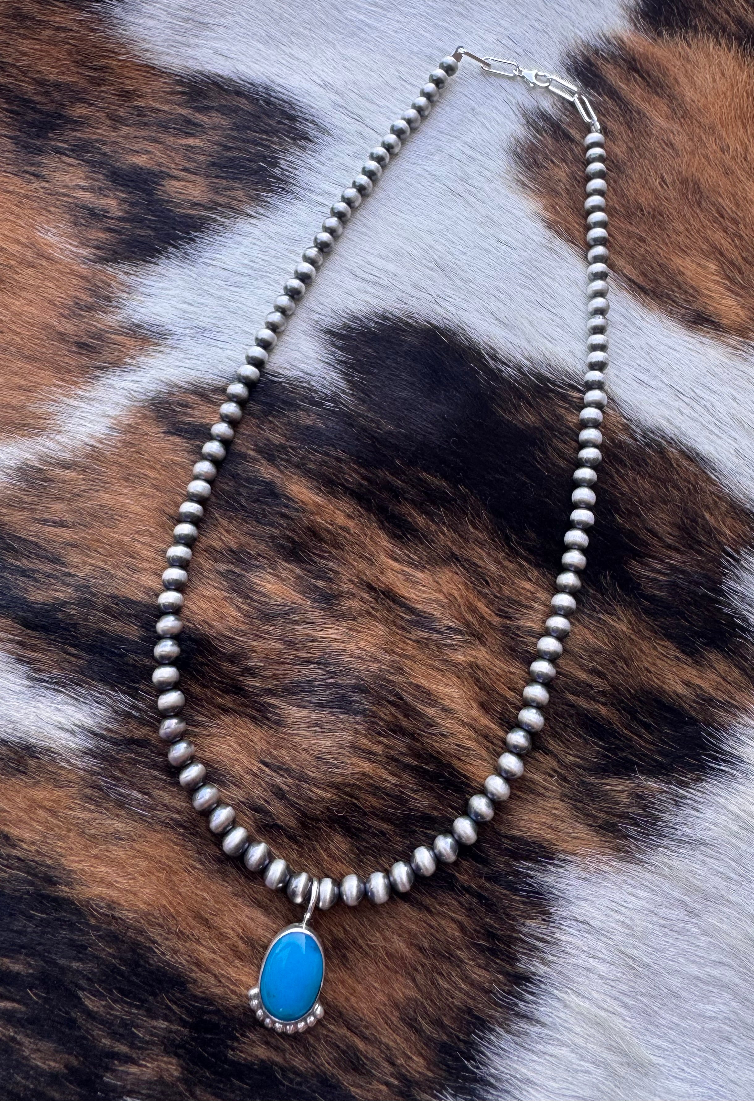 Turquoise Oval Pendent