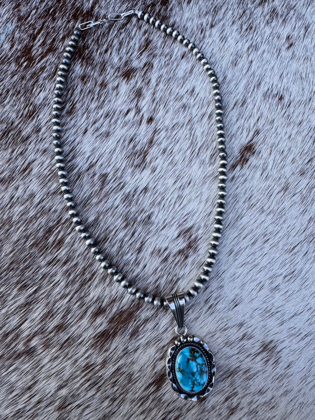 Natural Kingman Oval Pendant