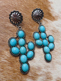 Turquoise Cactus Earrings
