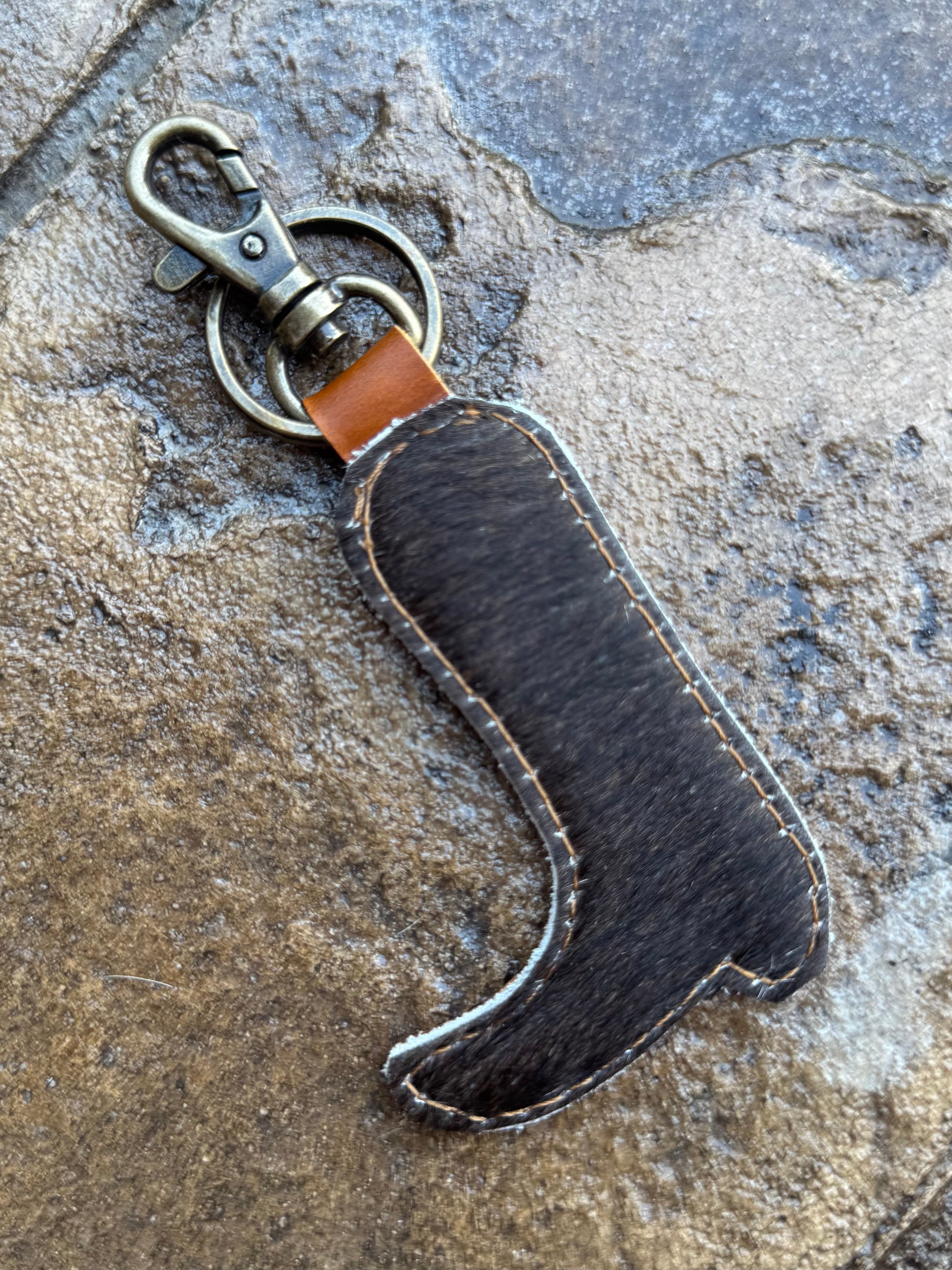 Cactus Boot Keychain