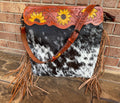 Cowhide Sunflower Tote