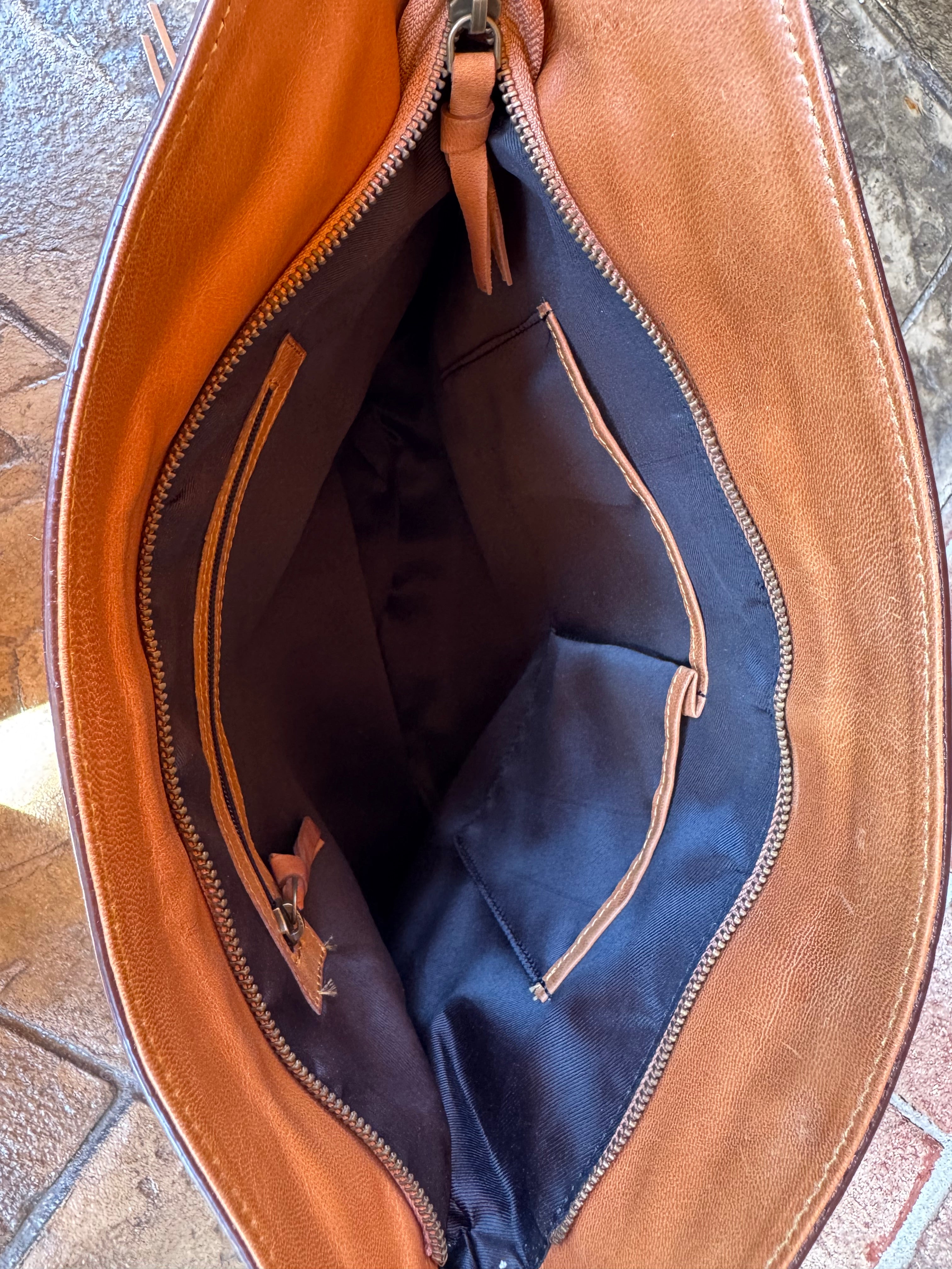 Cowhide Sunflower Tote