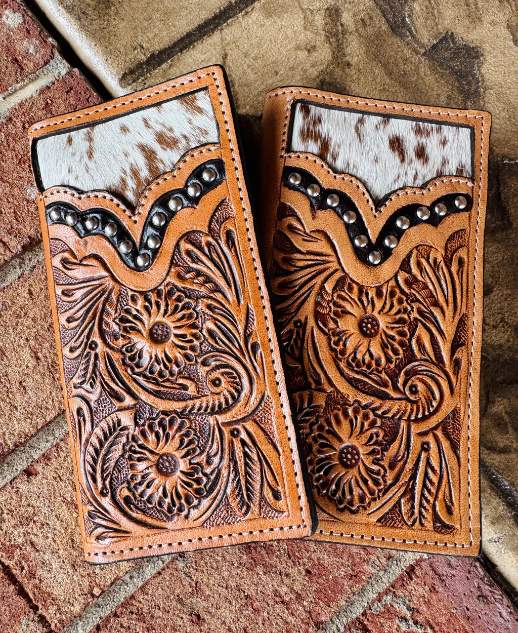 Men's Leather Checkbook Wallet