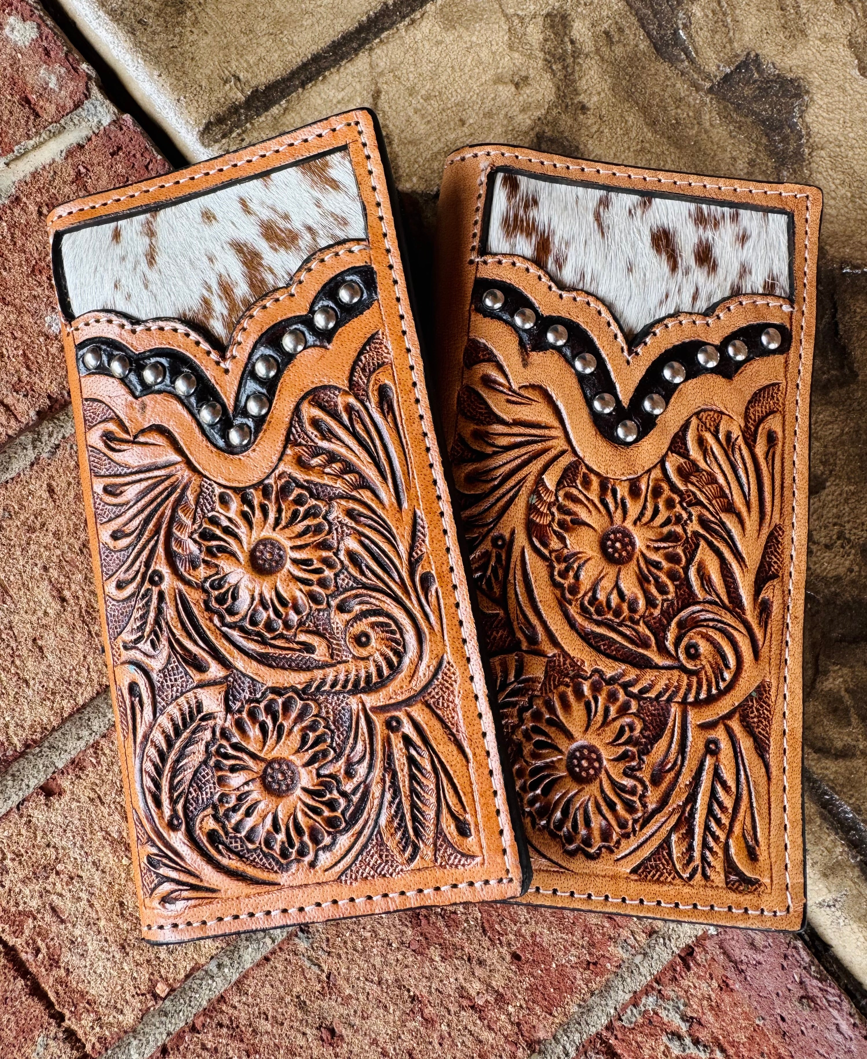 Men's Leather Checkbook Wallet