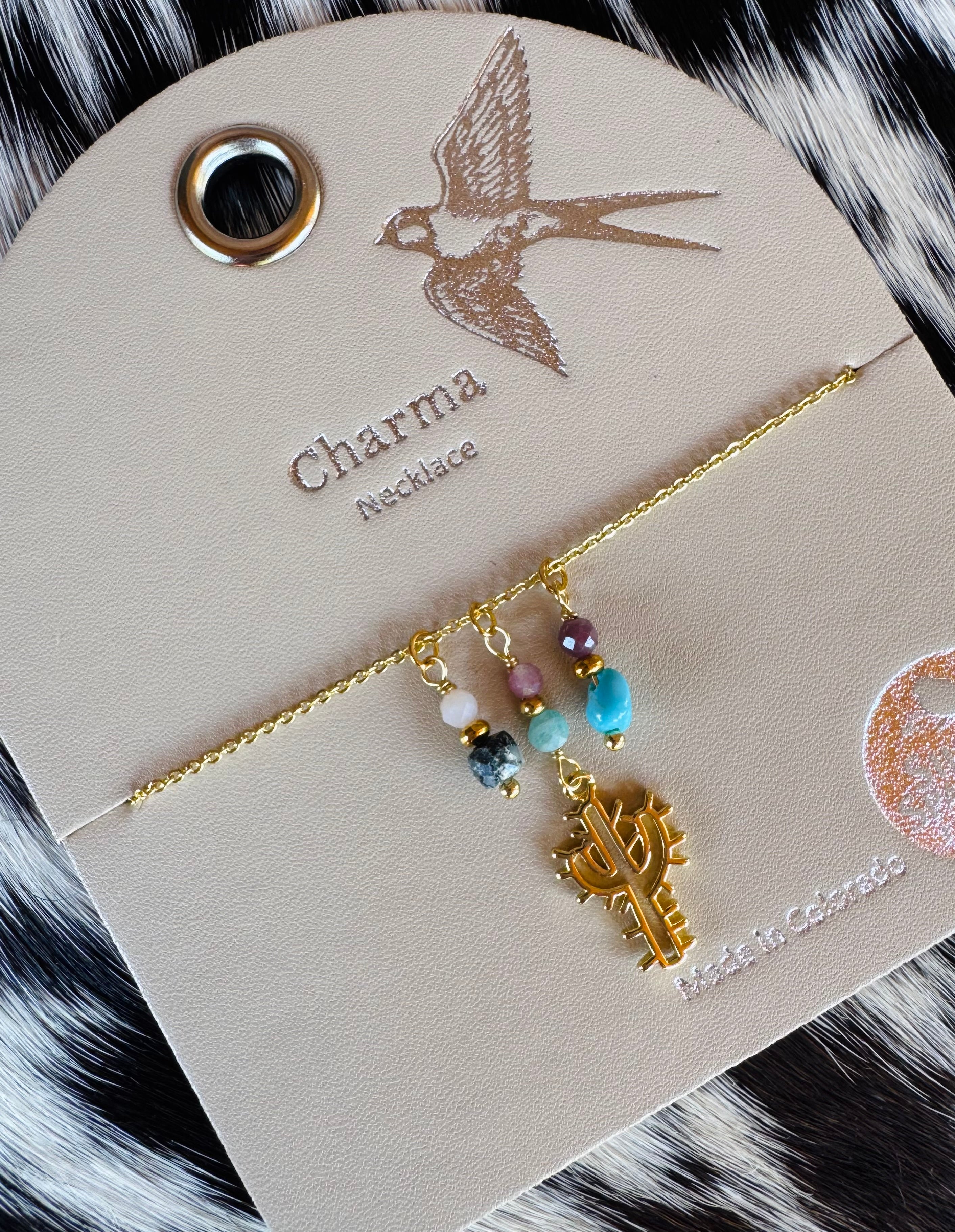 Cactus Charm Necklace