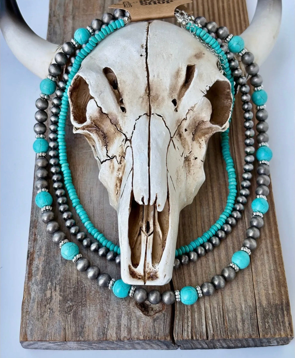 Layered Western Navajo Inspired Necklace