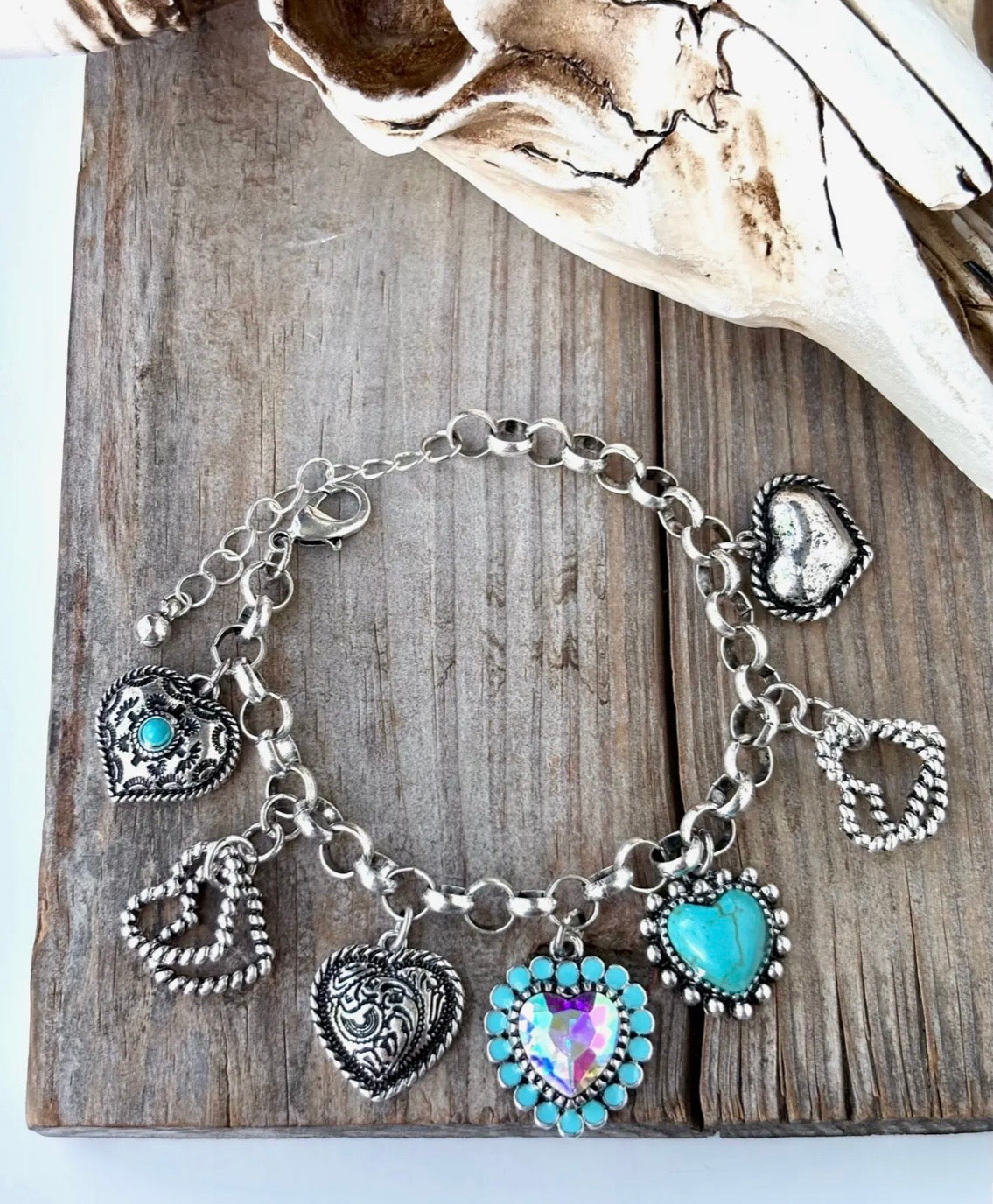 Heart Charm Bracelet