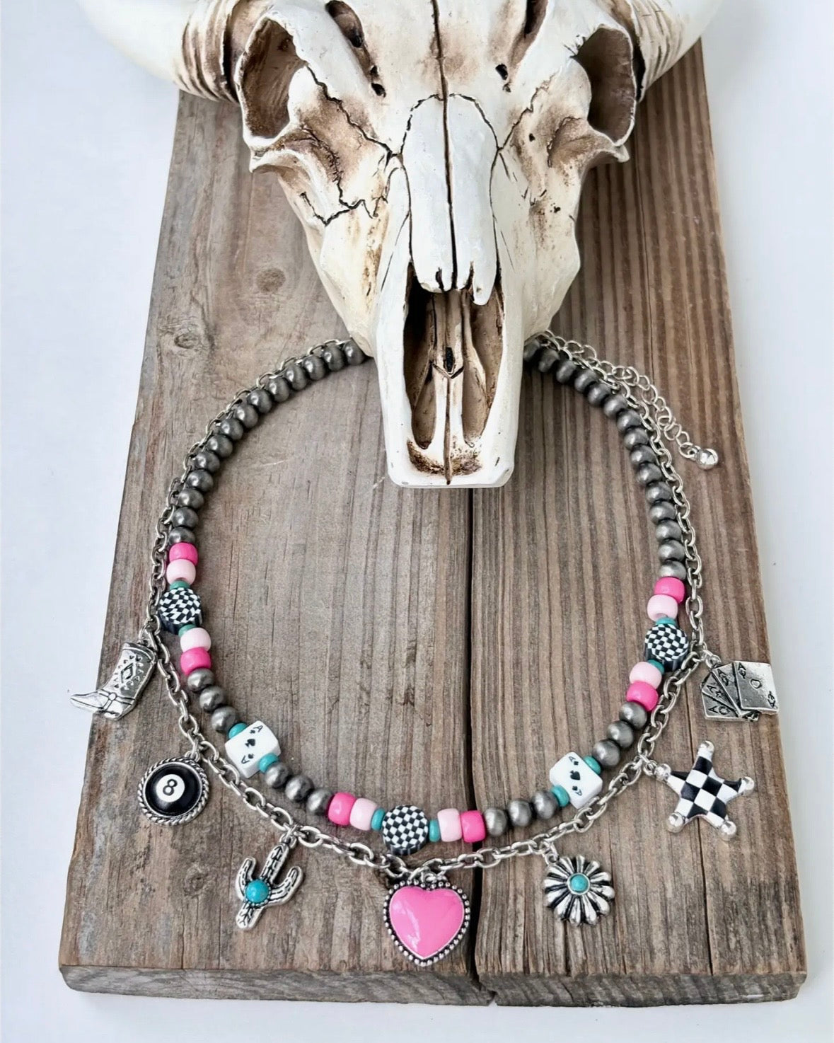 Layered Casino Themed Necklace