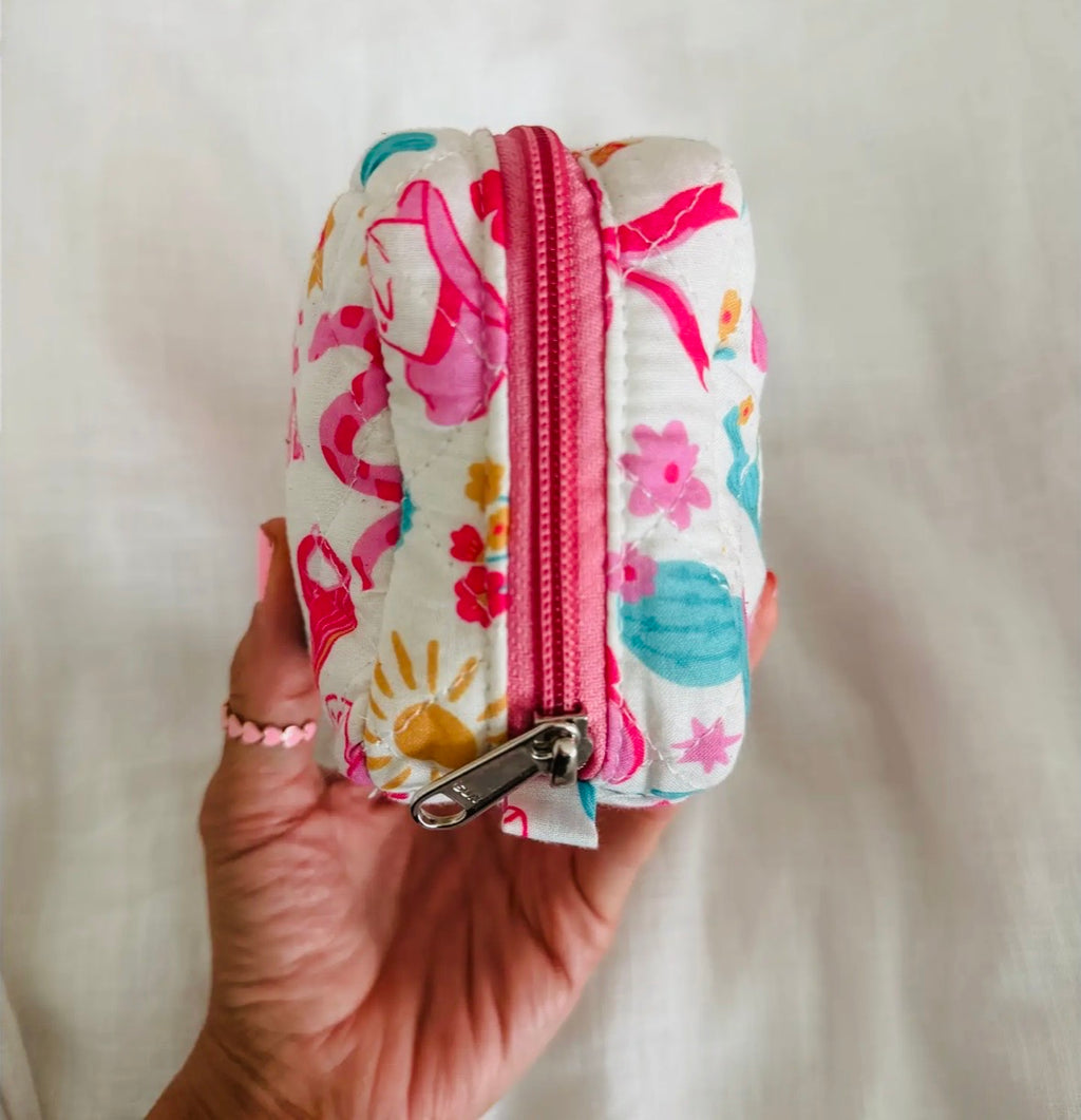 Quilted Cosmetic Pouch