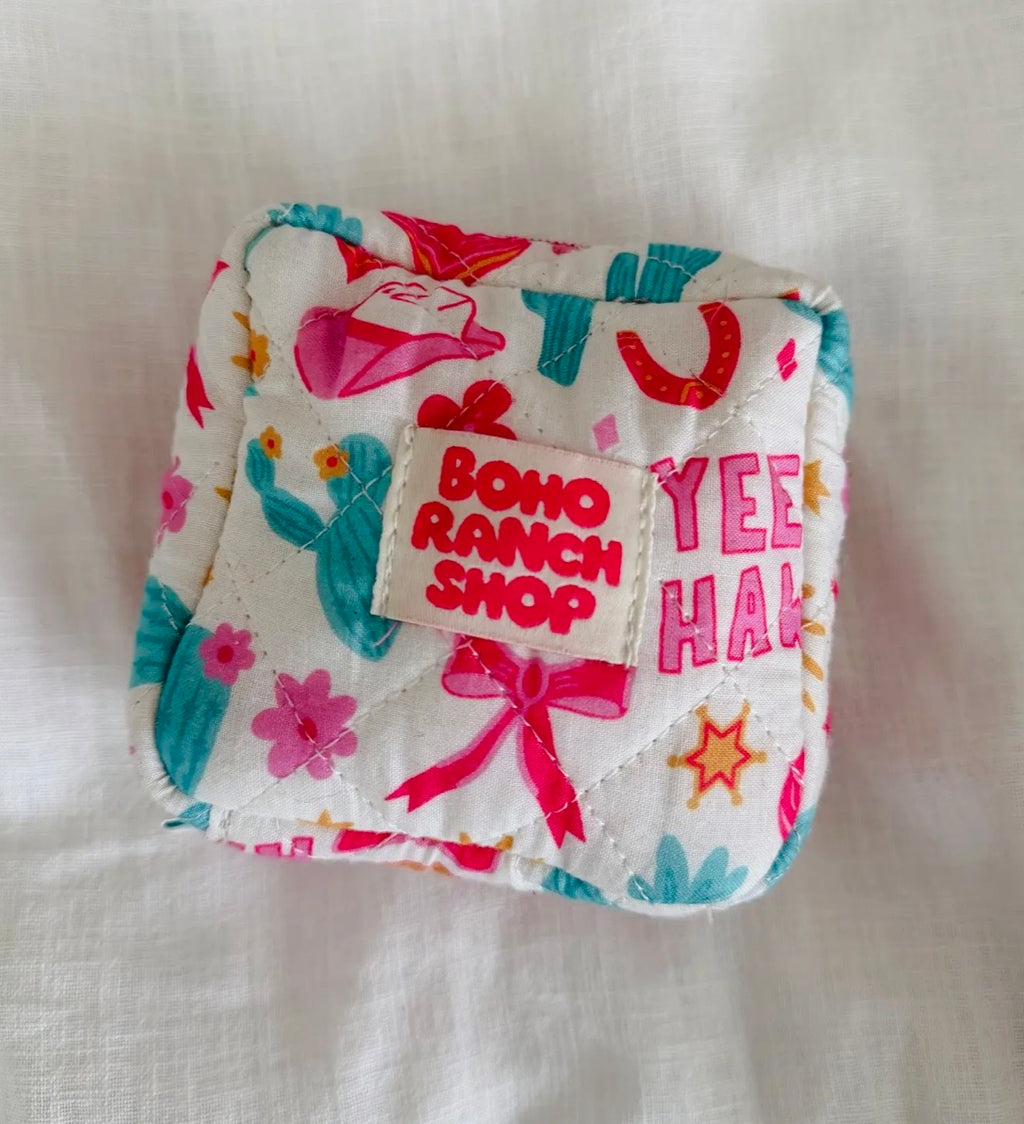 Quilted Cosmetic Pouch