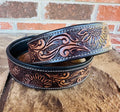 Sunflower Tooled Dog Collar