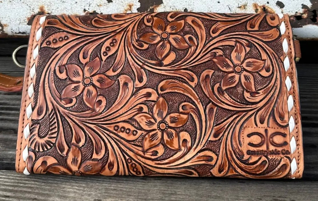 Tooled Horseshoe Crossbody
