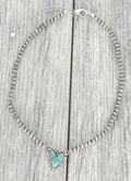 Navajo Inspired Heart Charm Necklace