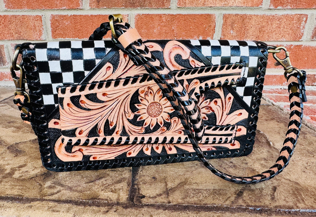 Wildcard Checkered Clutch