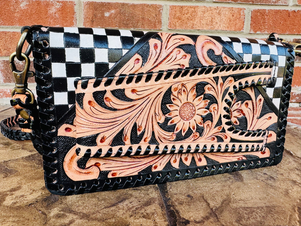 Wildcard Checkered Clutch