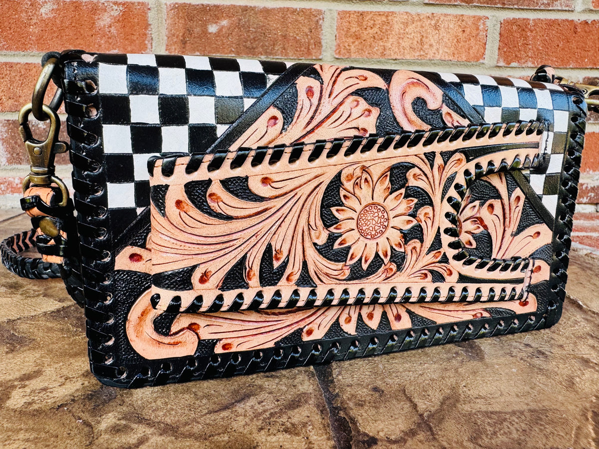 Wildcard Checkered Clutch