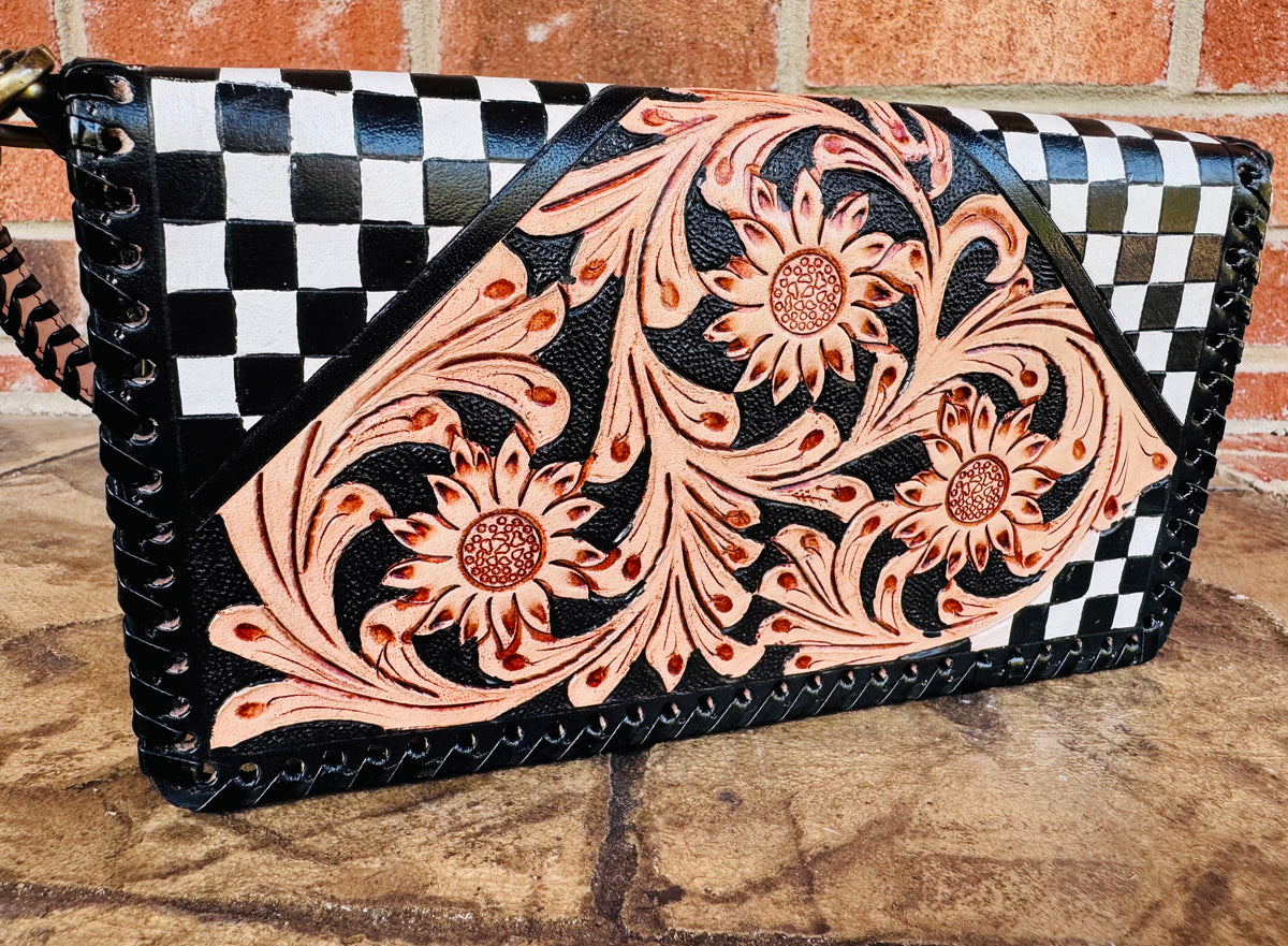 Wildcard Checkered Clutch