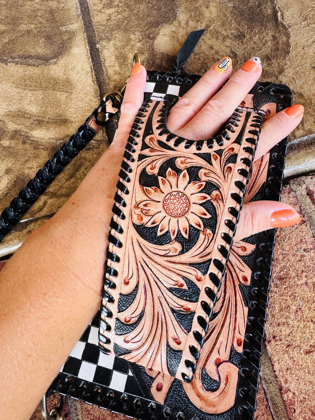 Wildcard Checkered Clutch