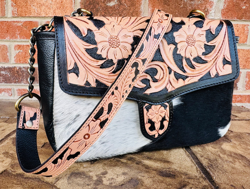 Brighton Cowhide Tooled Leather Purse