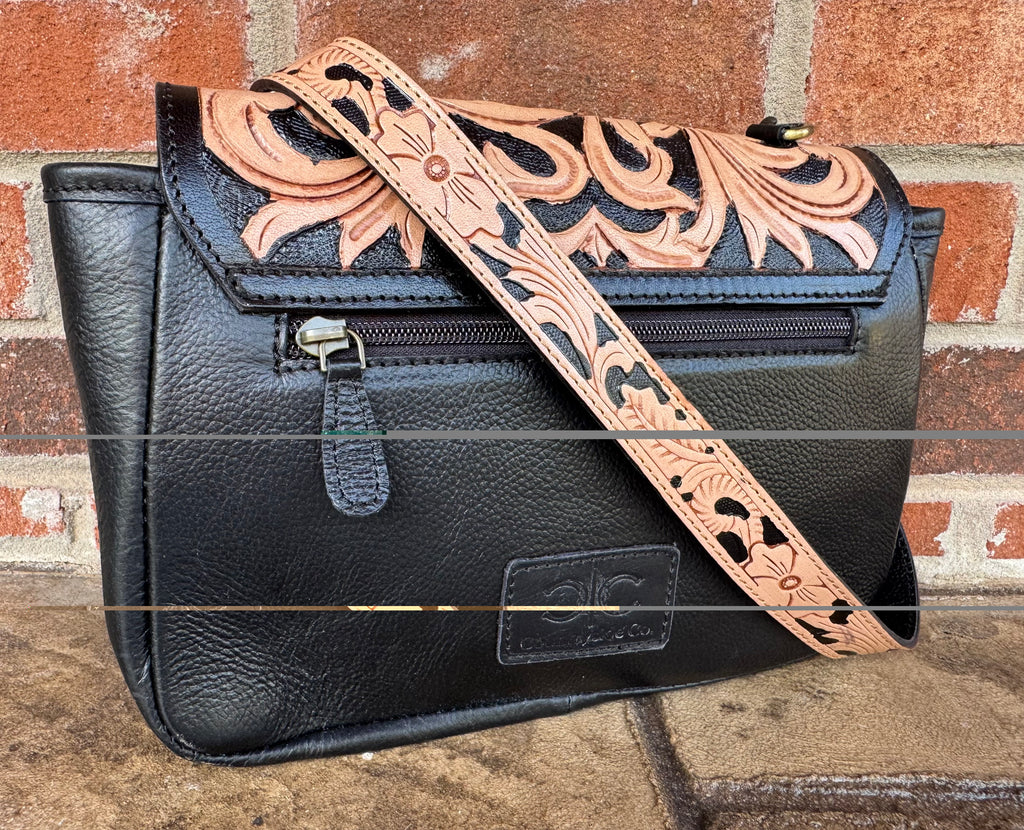 Brighton Cowhide Tooled Leather Purse
