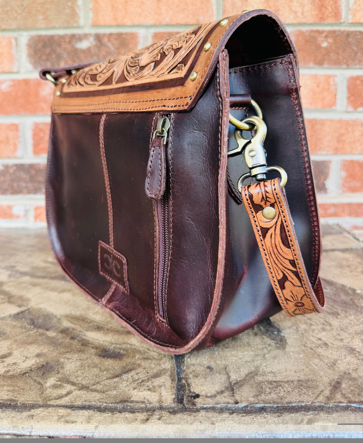 Western Legacy Tooled Leather Handbag