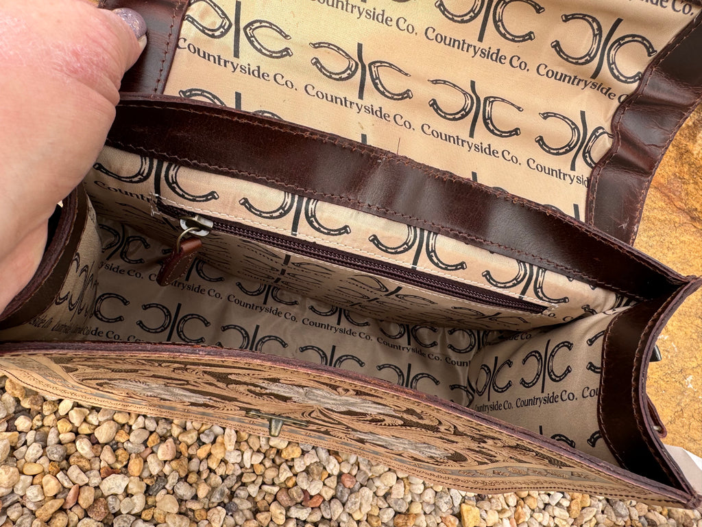 Stella Tooled Leather Handbag