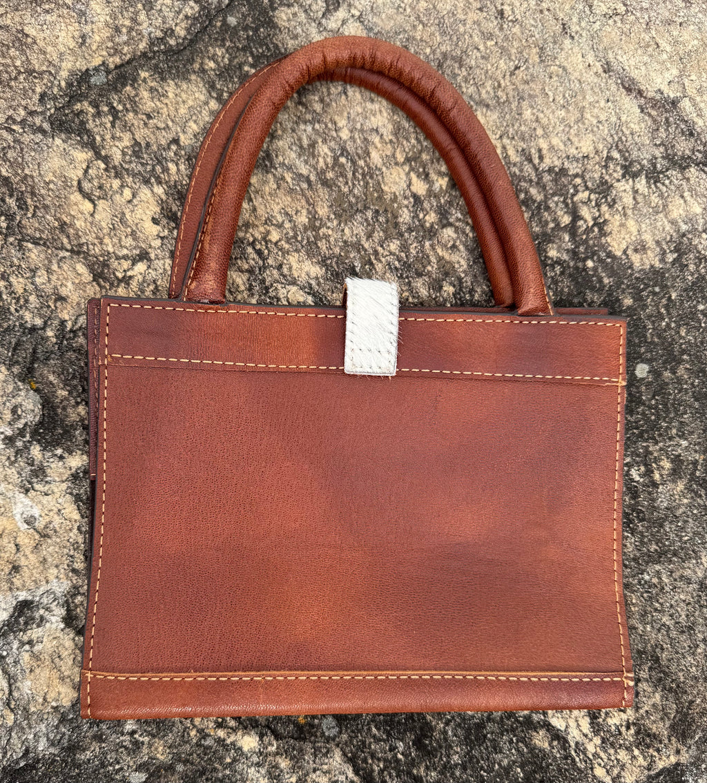 Cowhide Bible Cover Purse