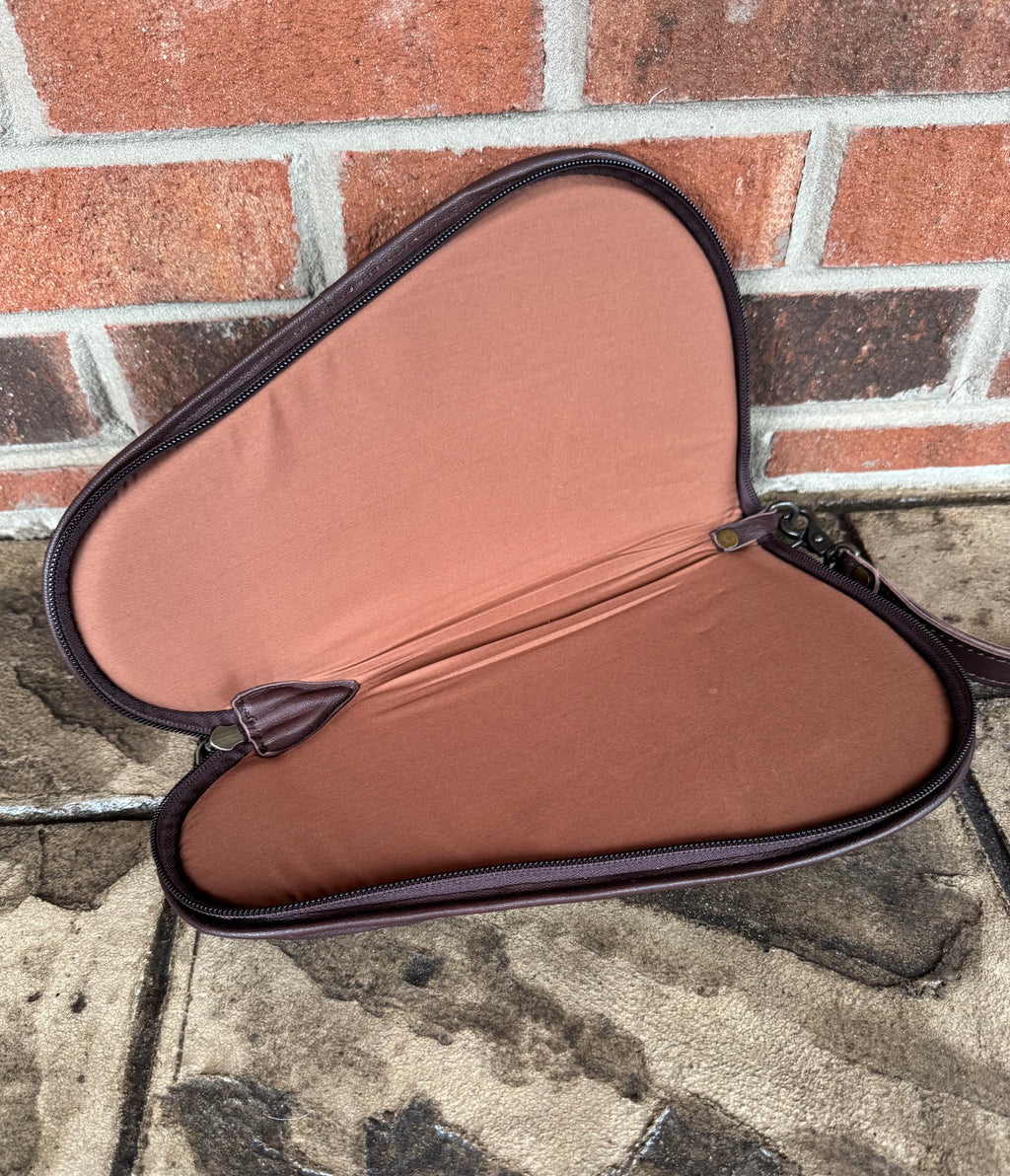 Tooled Leather And Cowhide Gun Carrying Case