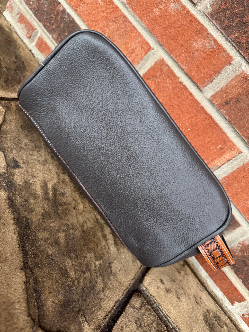 Cowhide Basketweave Travel Bag