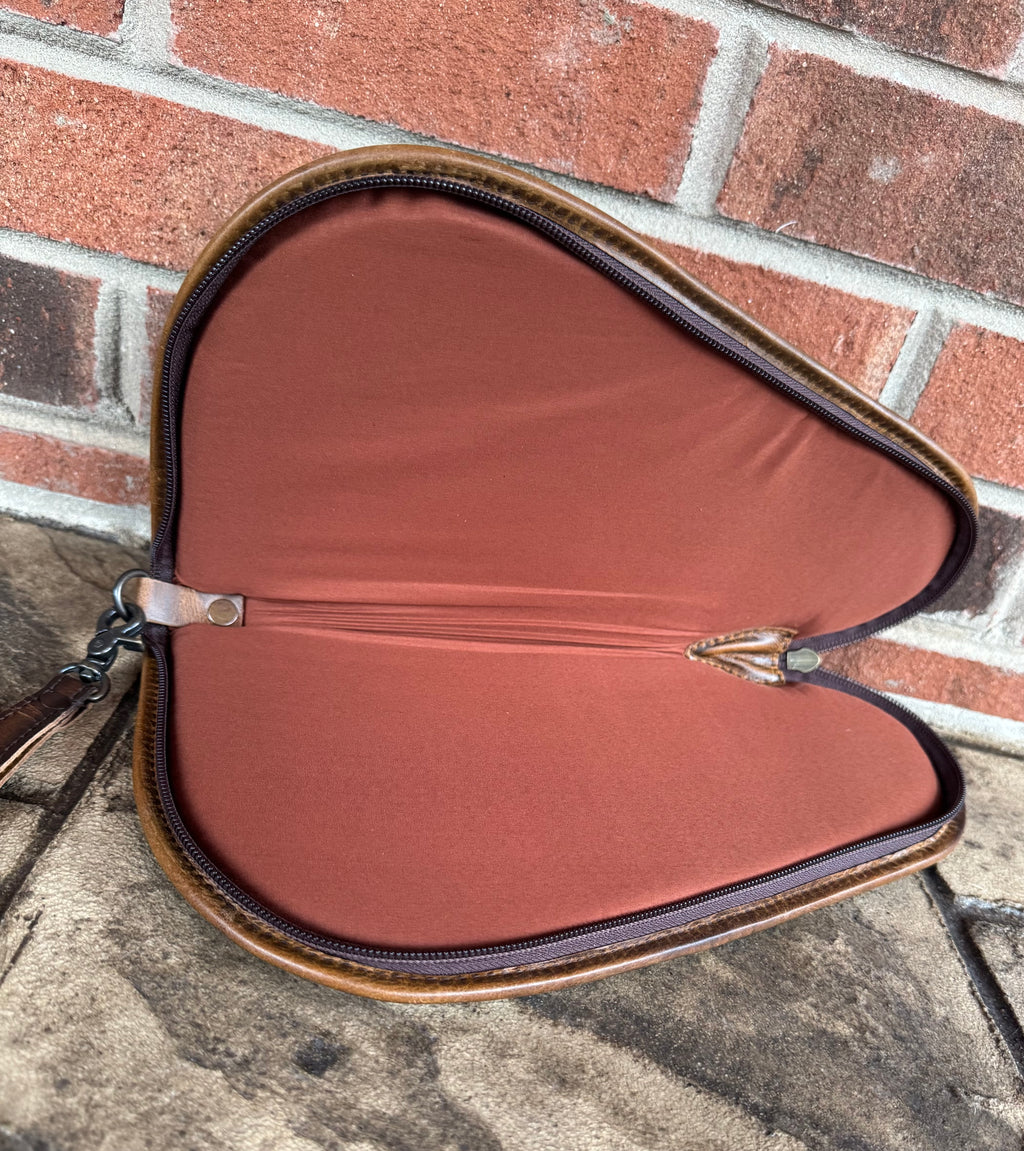 Rustic Leather Gun Carrying Case