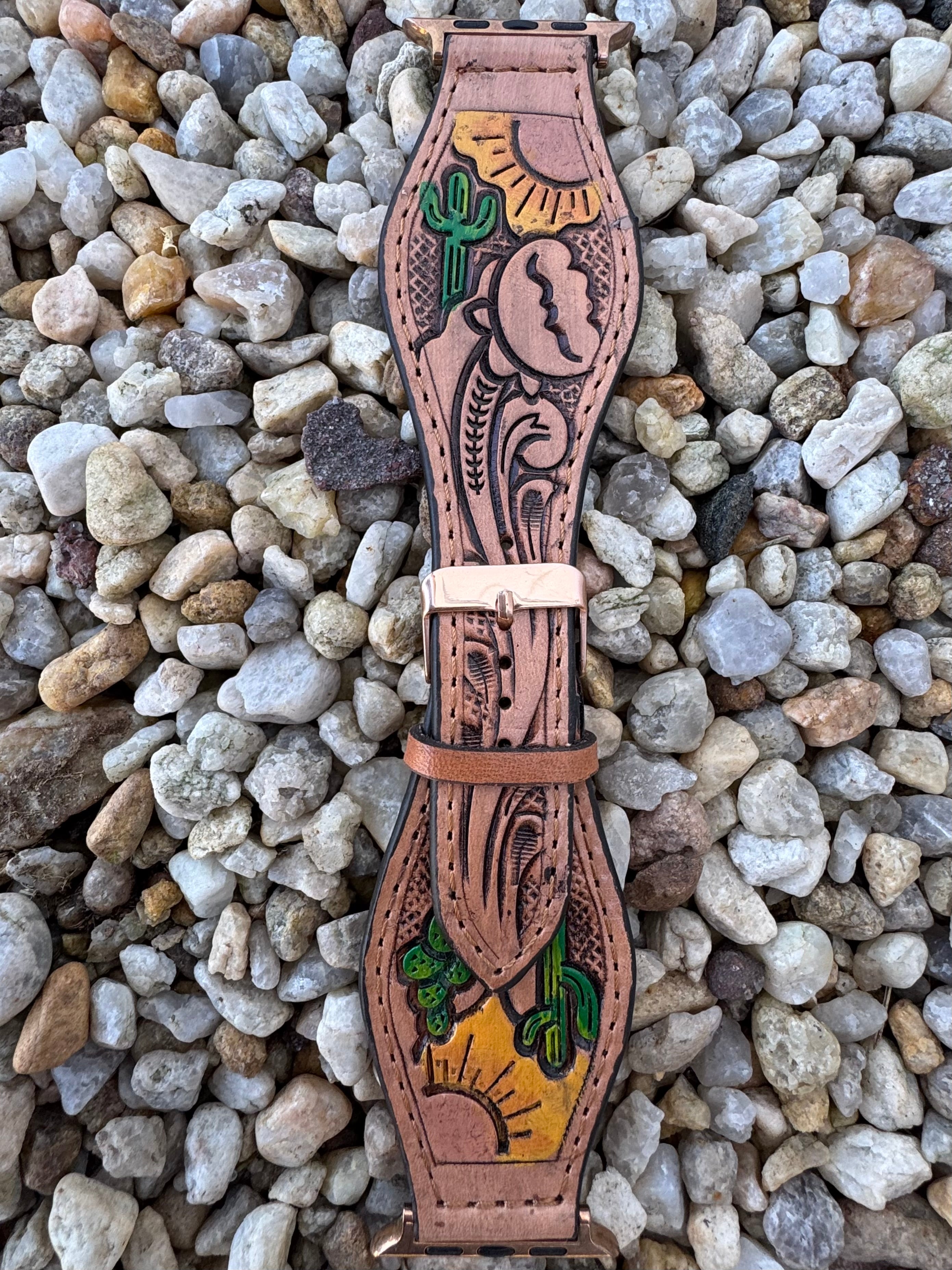 Desert Sky Leather Apple Watch