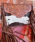 Fringe Cowhide Crossbody