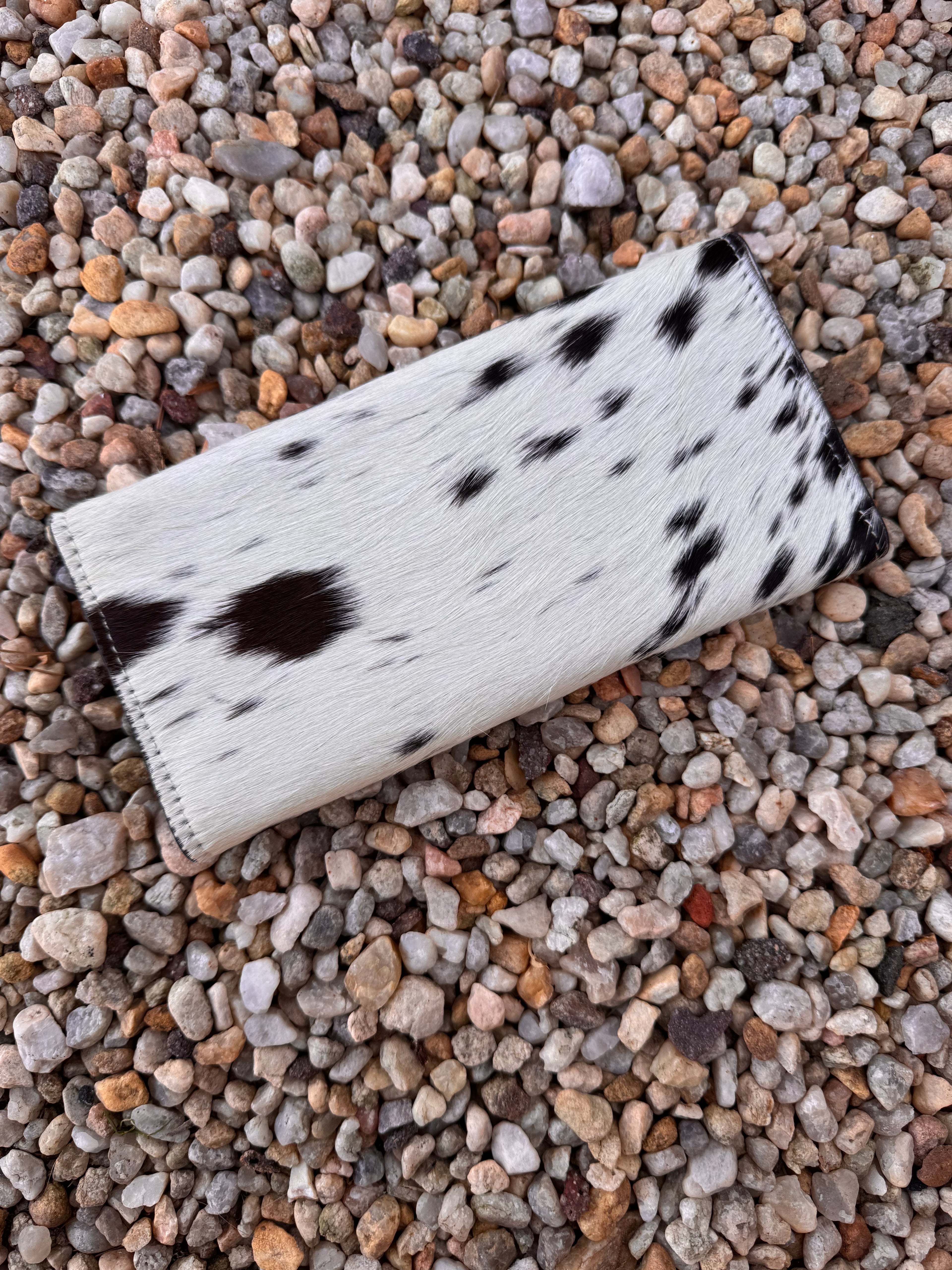 Black and White Cowhide Wallet
