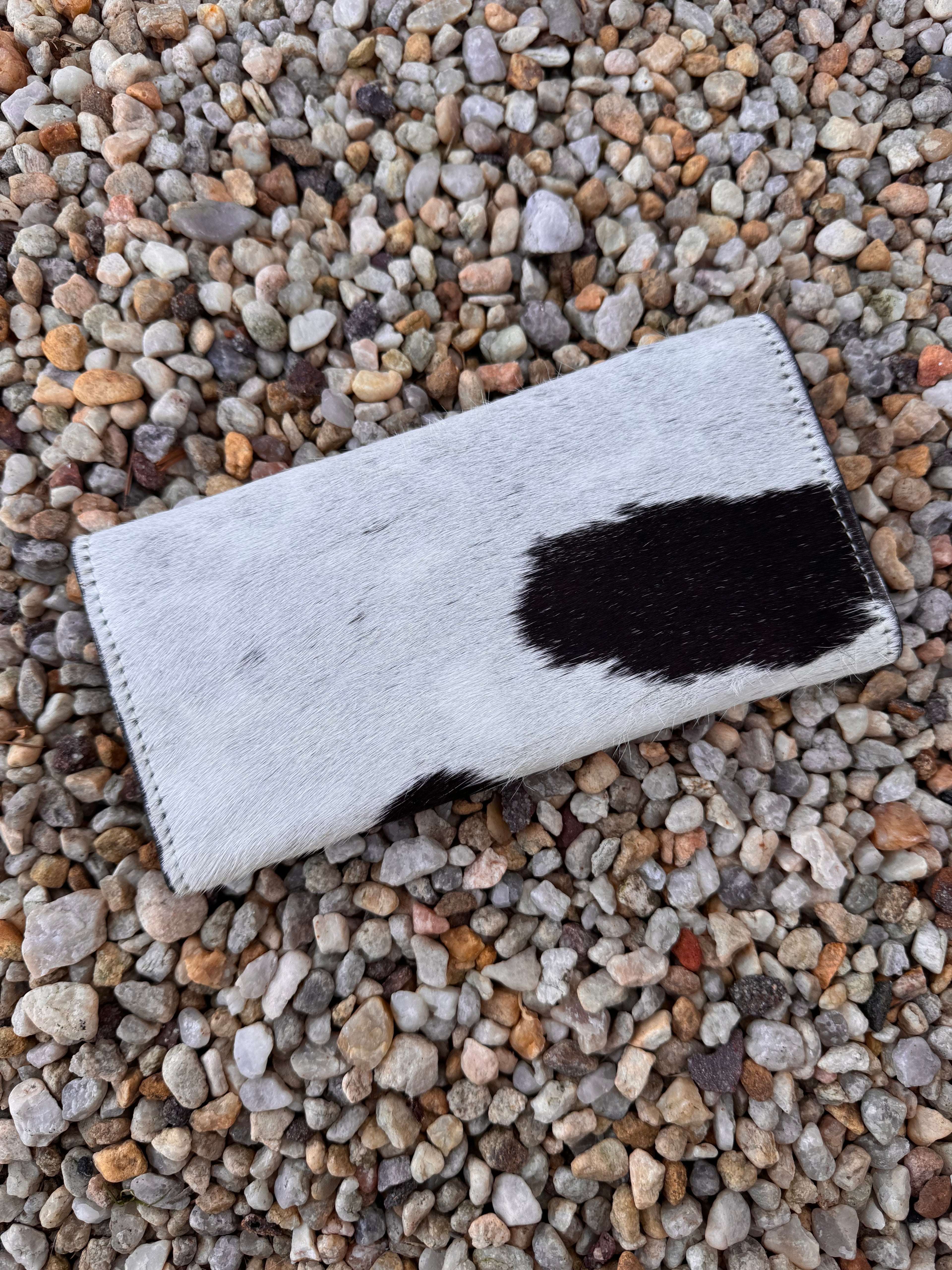 Black and White Cowhide Wallet