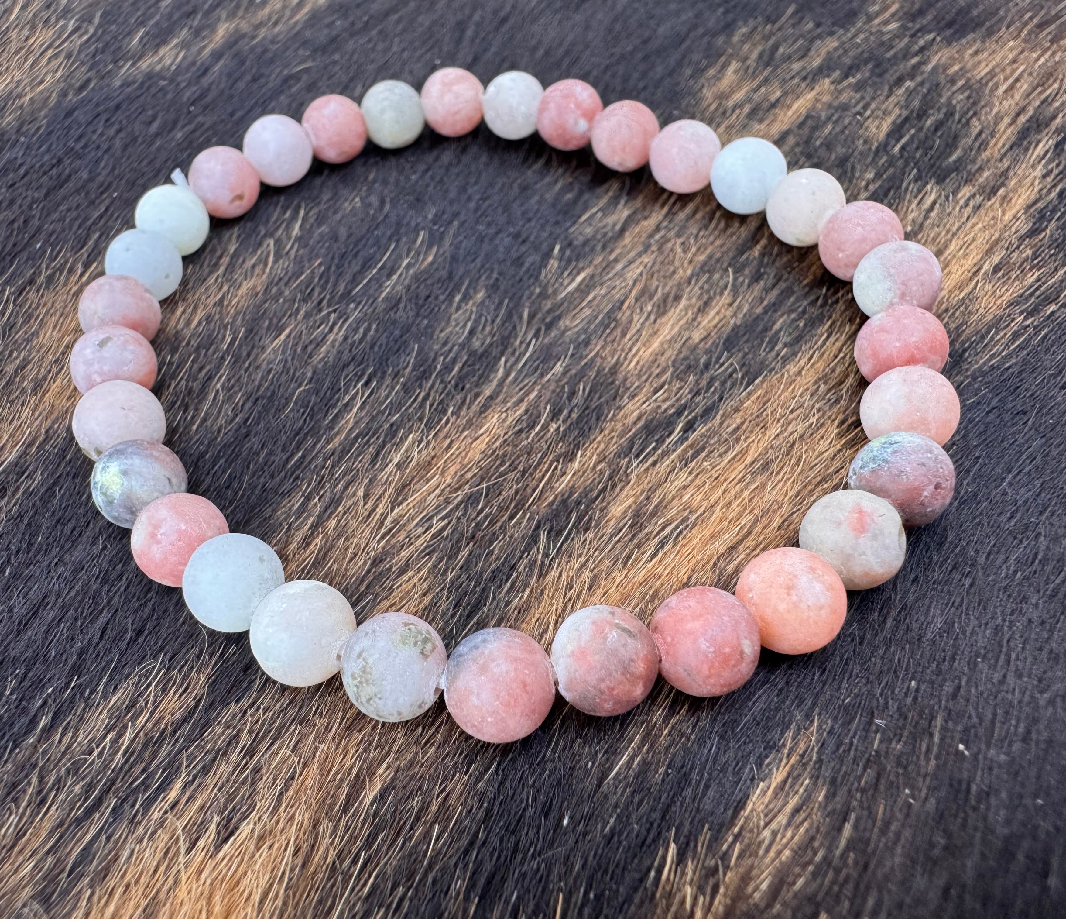 Frosted Marble Jasper Bracelet