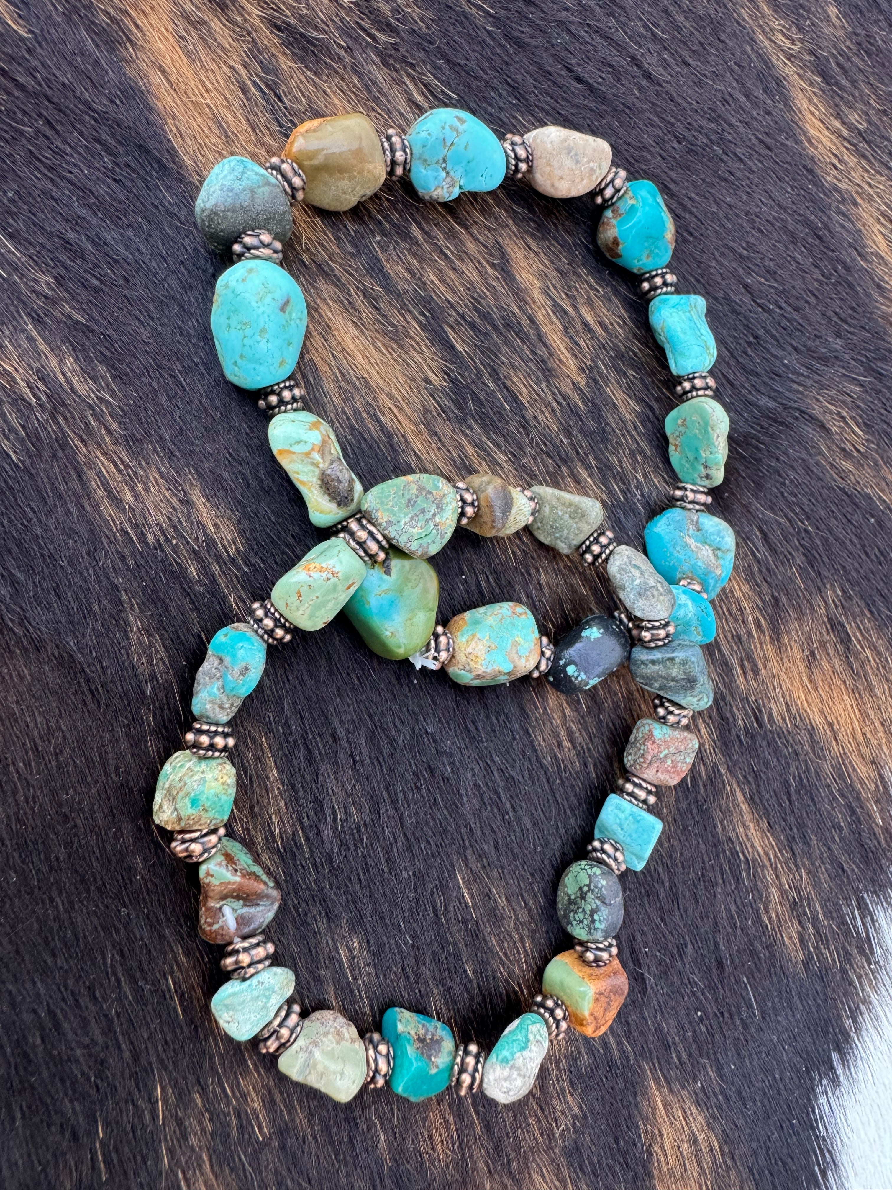 HuBei Turquoise and Copper Bracelet